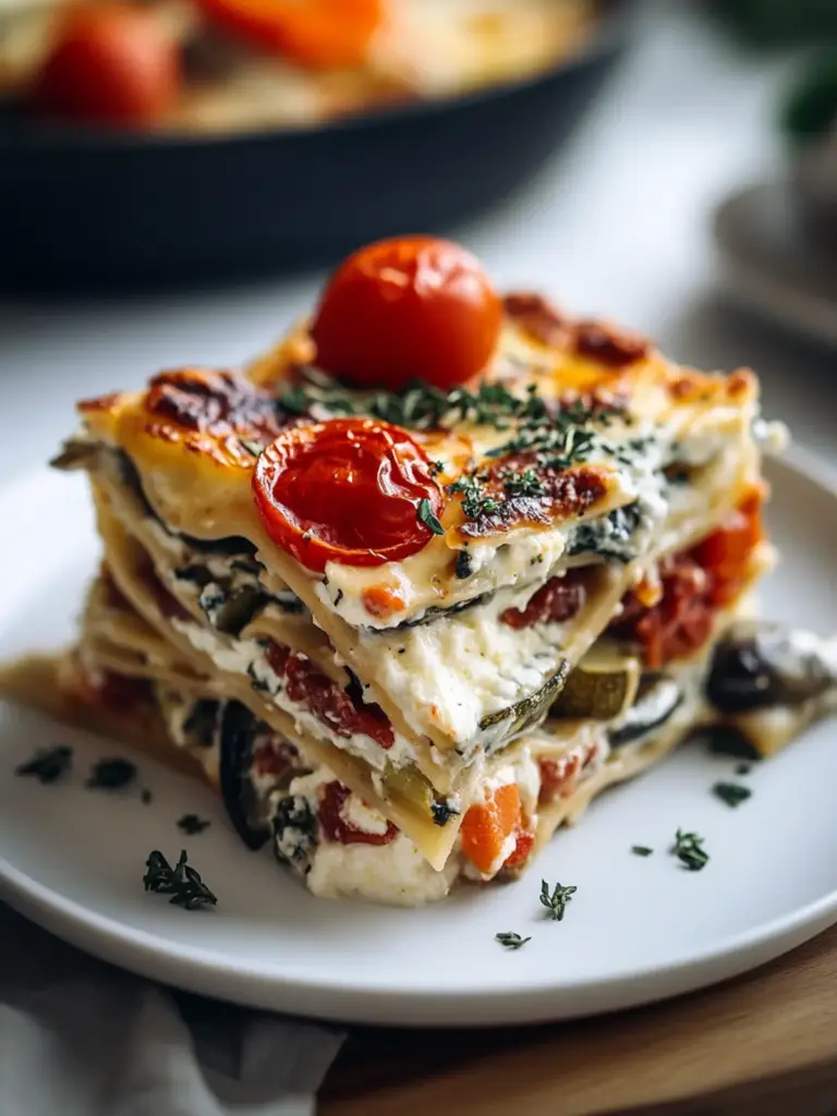 Loaded Veggie White Lasagna