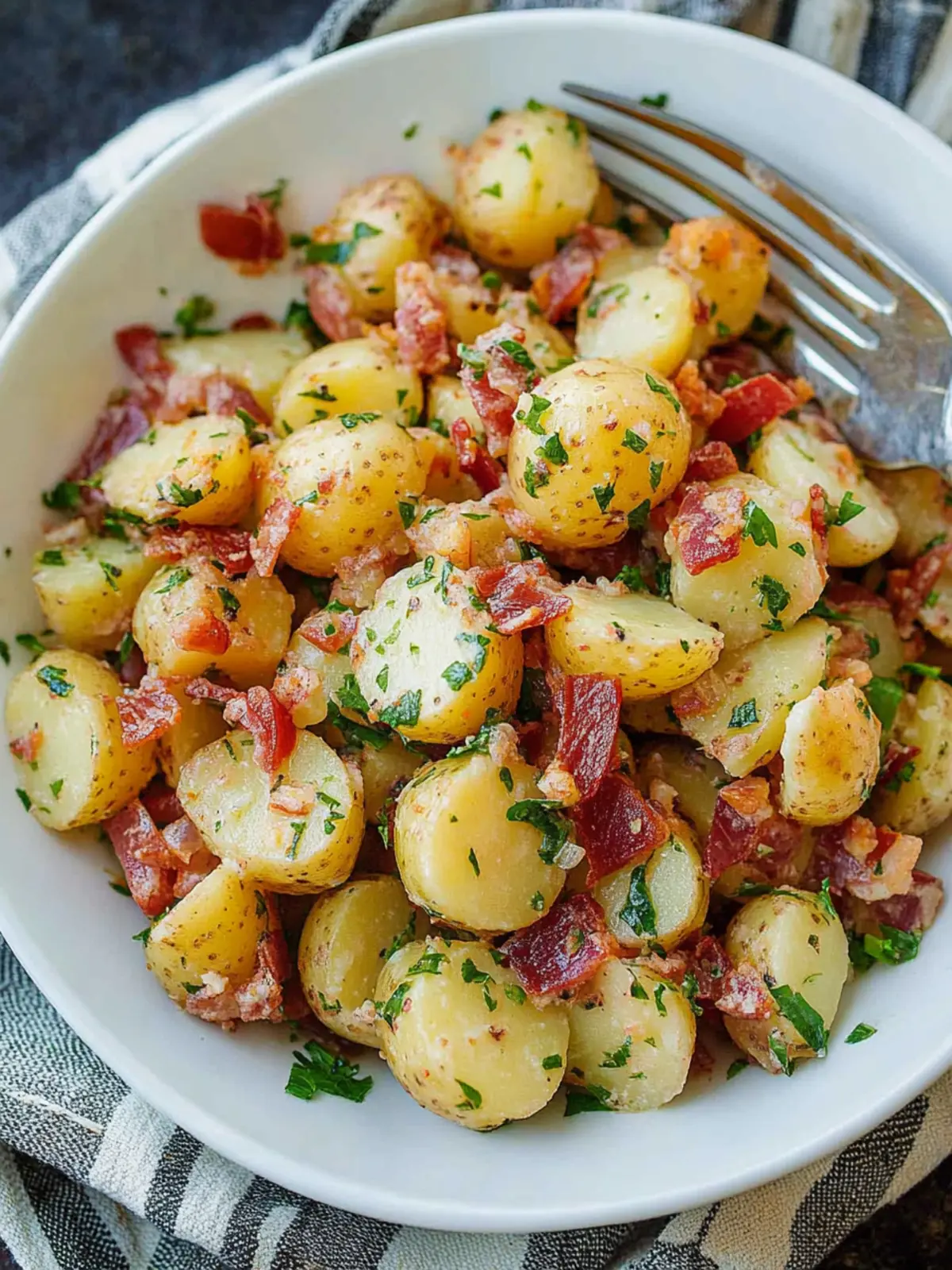 Irresistible Warm German Potato Salad with Tangy Bacon Delight 3 German Potato Salad