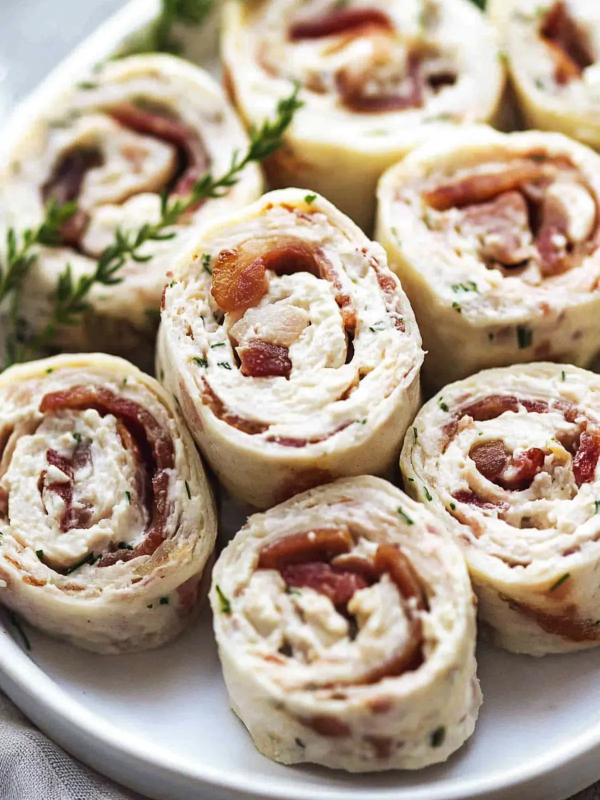 Chicken Bacon Ranch Pinwheels