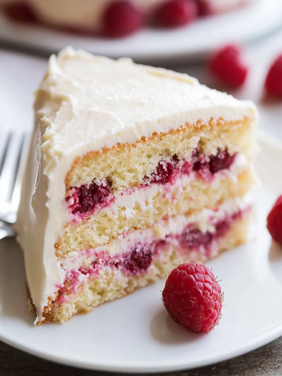 Raspberry Cake with Lemon Buttercream