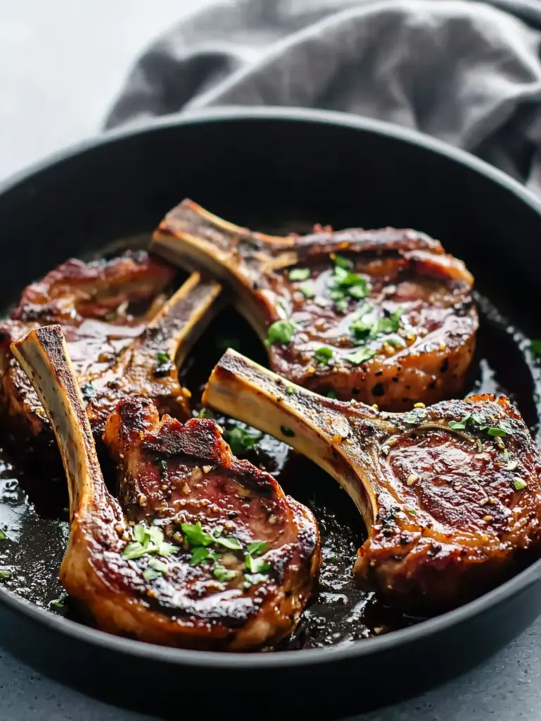Garlic Butter Lamb Chops