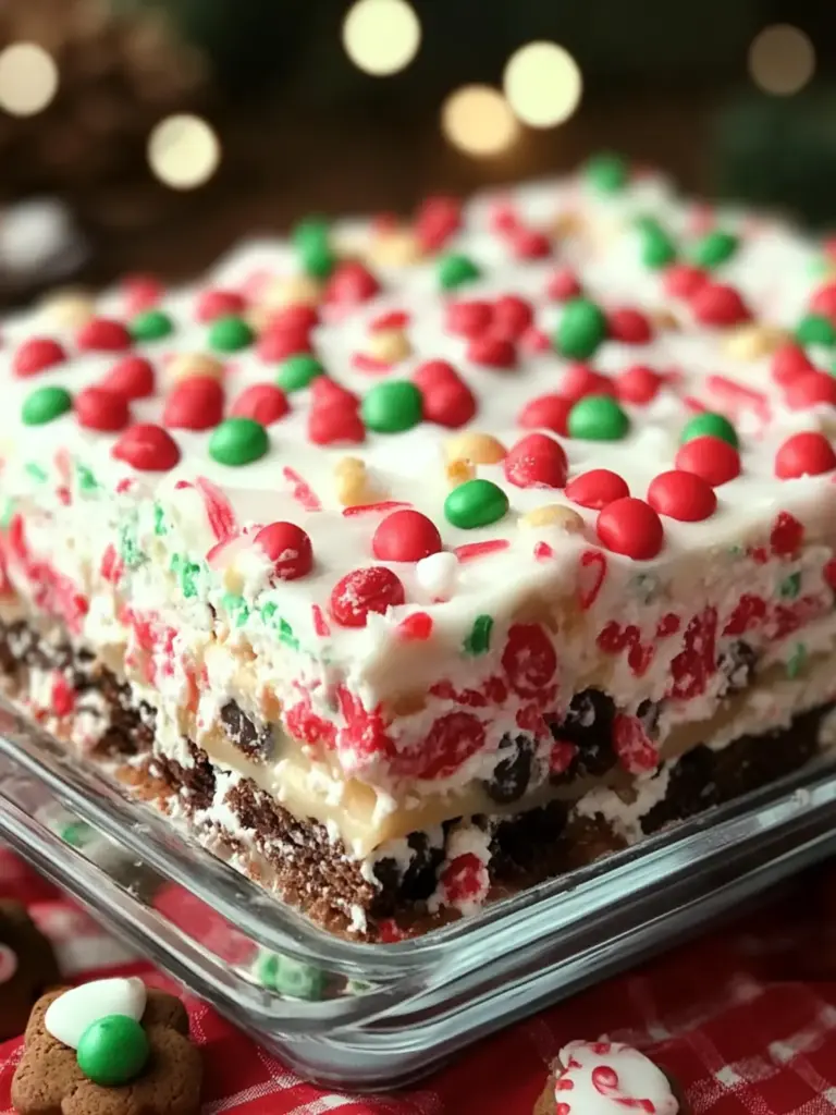 Christmas Cookie Lasagna