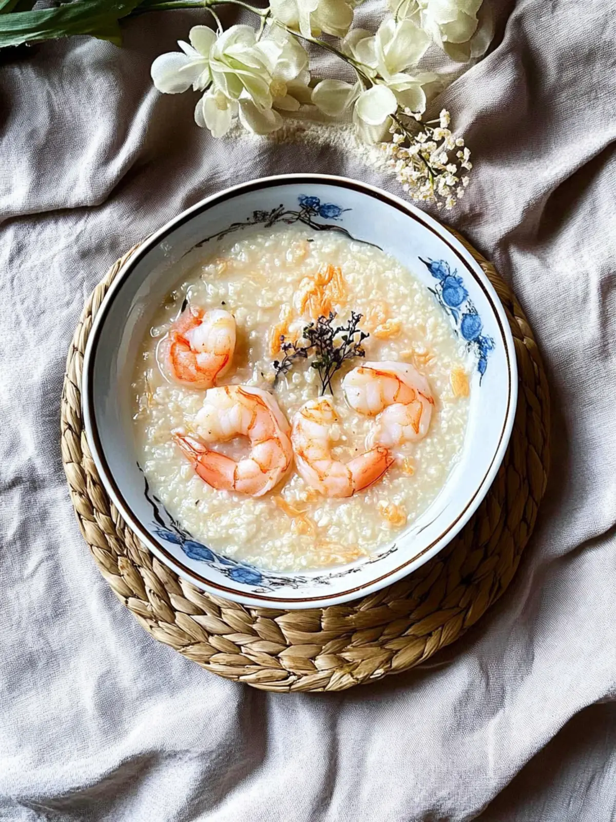Creamy Chinese Seafood Congee with Shrimp for Cozy Nights 2 Chinese Seafood congee with shrimp/ prawn