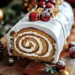 Festive Ginger Bread Yule Log Cake for Cozy Holiday Gatherings 6 Ginger Bread Yule Log Cake