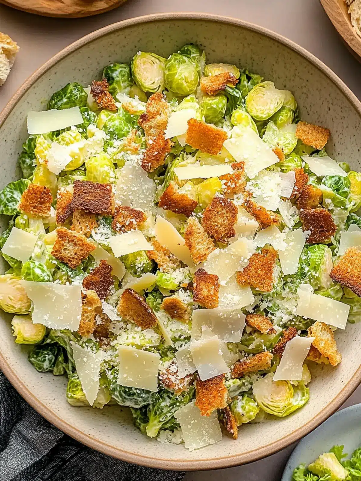 Crispy Brussels Sprouts Caesar Salad for a Flavorful Change 5 Brussels Sprouts Caesar Salad