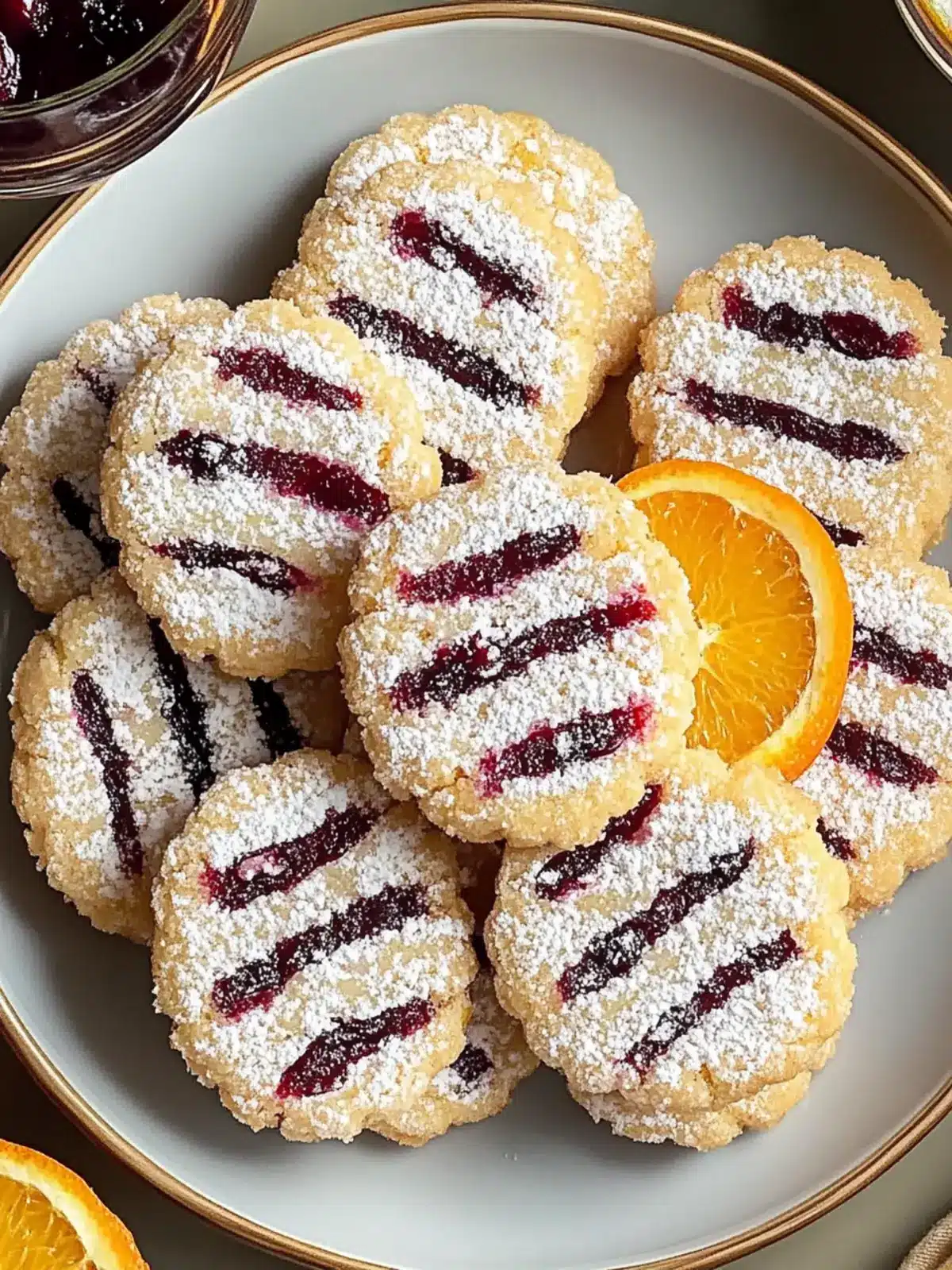 Cranberry Orange Icebox Cookies