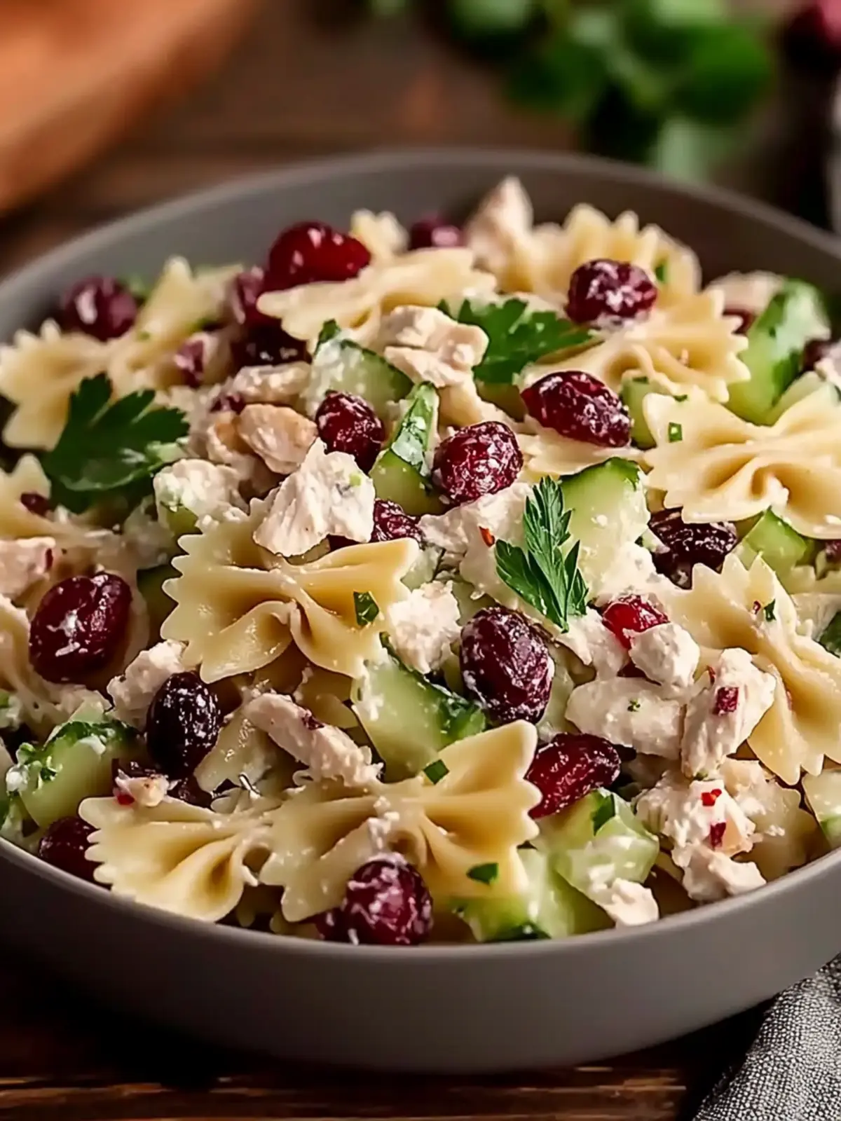 Bow-Tie Cranberry Pasta Salad: Your New Summer Favorite! 4 Bow-Tie Cranberry Pasta Salad