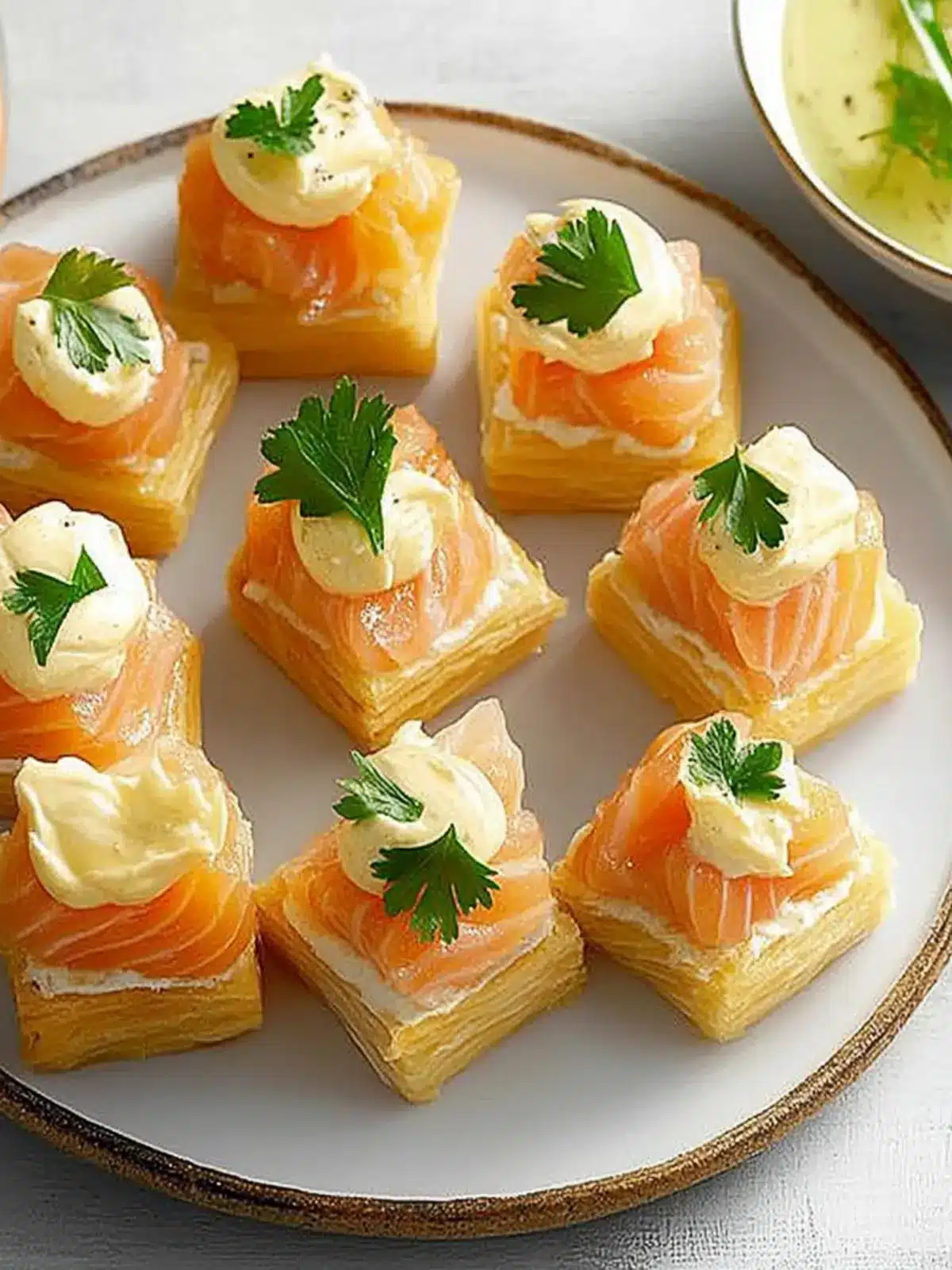 Savory Smoked Salmon Bites with Creamy Shallot Sauce Delight 5 Smoked Salmon Bites