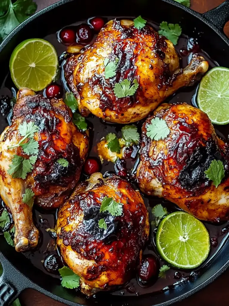Cranberry Lime Glazed Chicken