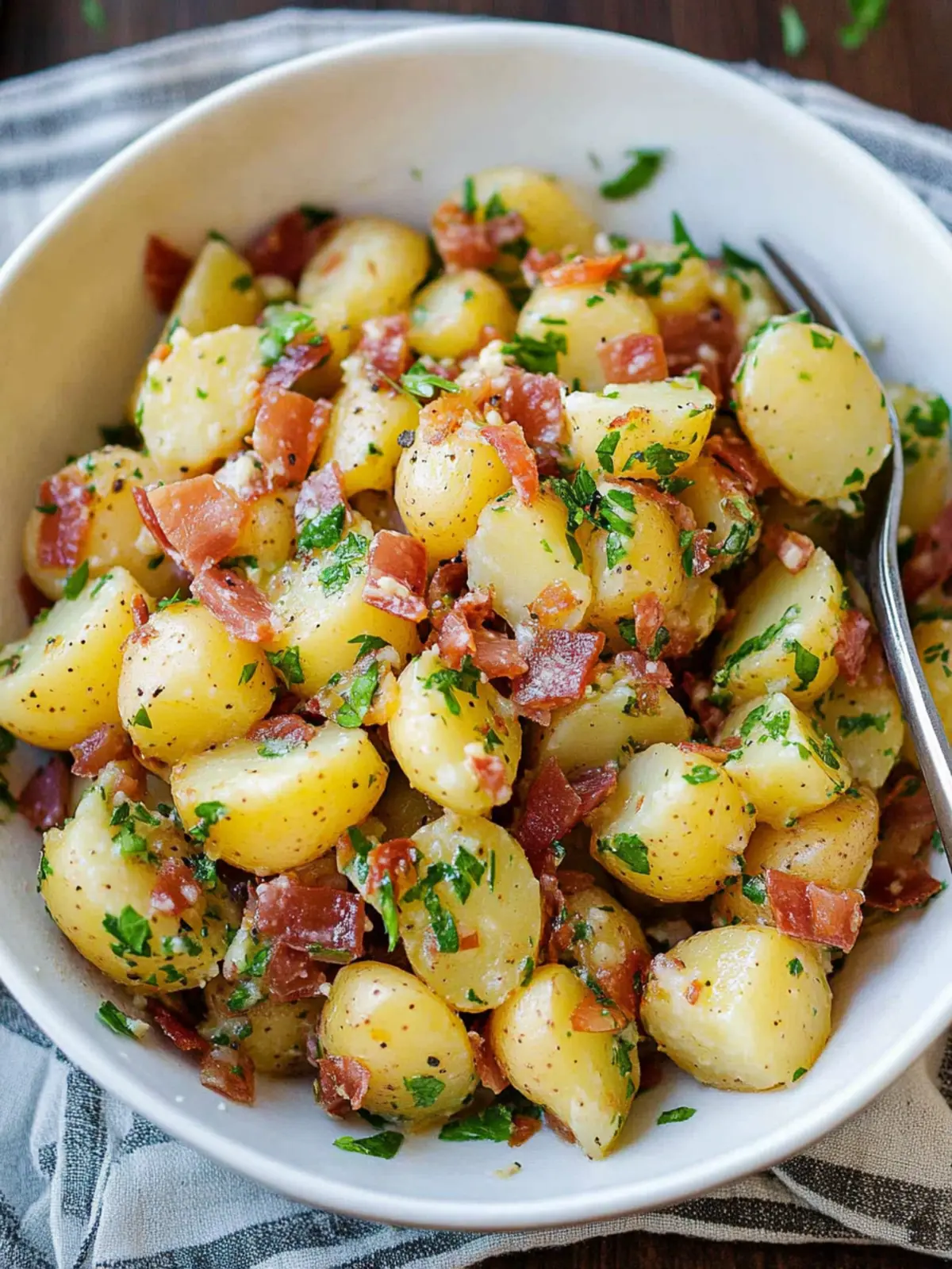 Irresistible Warm German Potato Salad with Tangy Bacon Delight 4 German Potato Salad