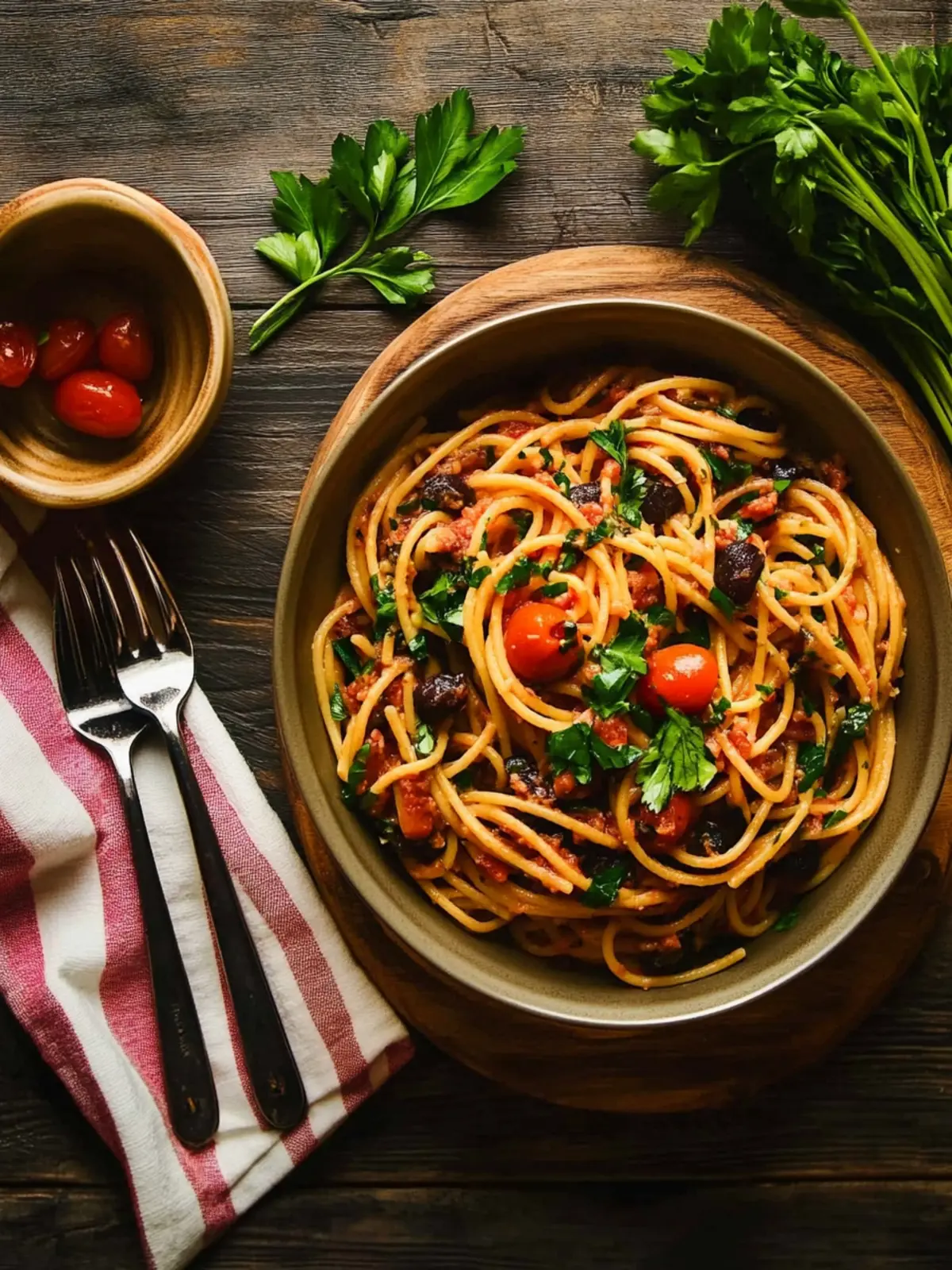 Vegan Pasta Puttanesca: Quick, Flavor-Packed Dinner Delight 4 Vegan Pasta Puttanesca