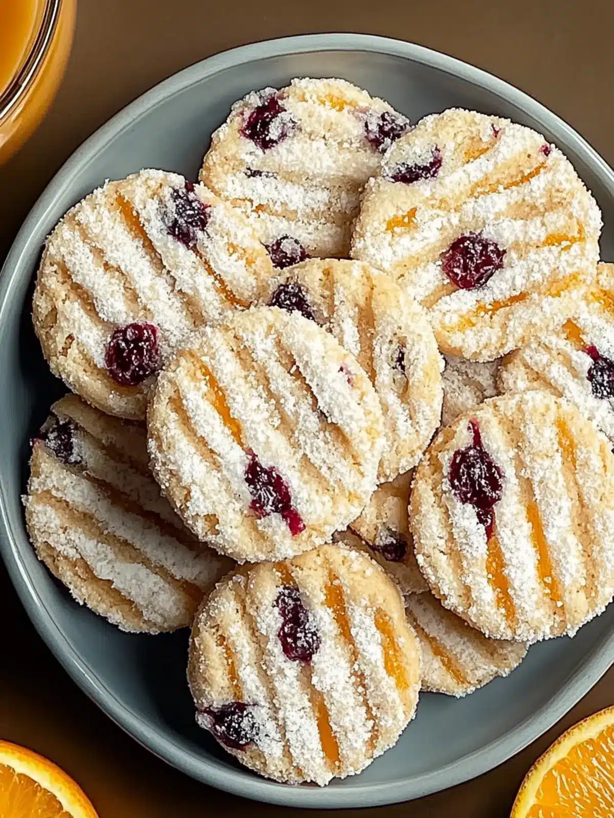Cranberry Orange Icebox Cookies