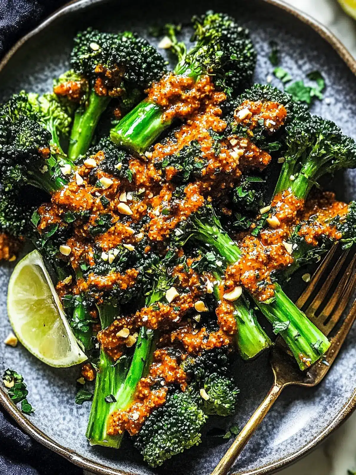 Charred Broccoli with Hazelnut Romesco for Perfect Smoky Flavor 2 Charred Broccoli with Hazelnut Romesco