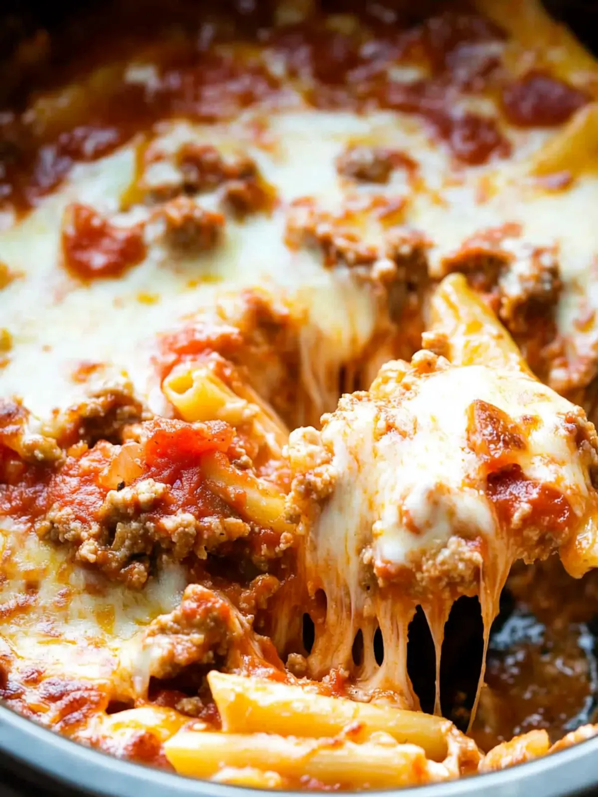 Crock Pot Pizza Casserole