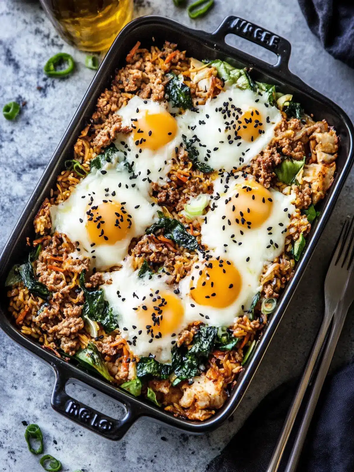 Bibimbap Casserole with Ground Pork: Your New Cozy Favorite 4 Bibimbap Casserole with Ground Pork