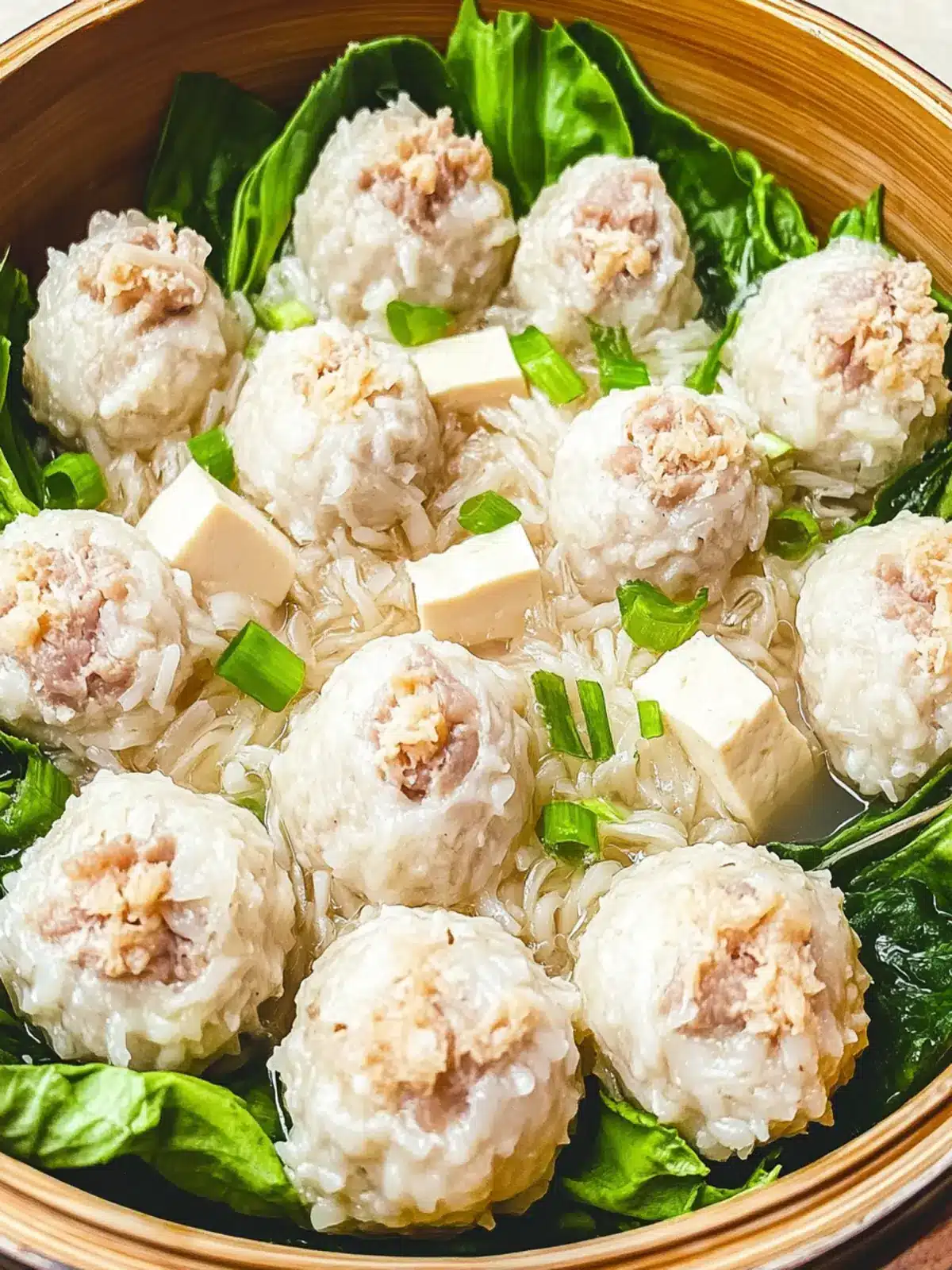 Delicious Pearl Meatball with Pork, Tofu, and Shrimp Recipe 3 Pearl Meatball with Pork, Tofu and Shrimp (珍珠丸子)