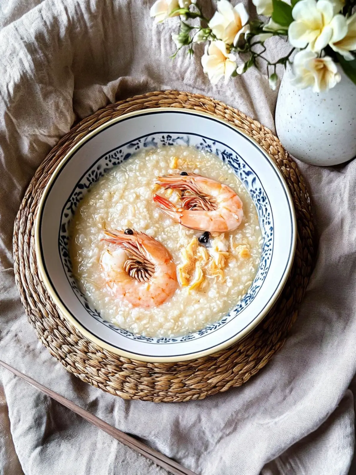 Creamy Chinese Seafood Congee with Shrimp for Cozy Nights 4 Chinese Seafood congee with shrimp/ prawn