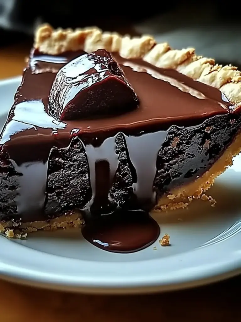 Decadent Hot Fudge Pie