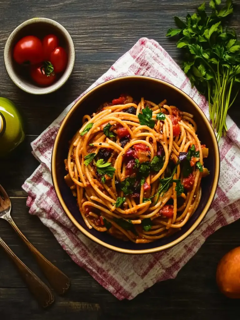 Vegan Pasta Puttanesca