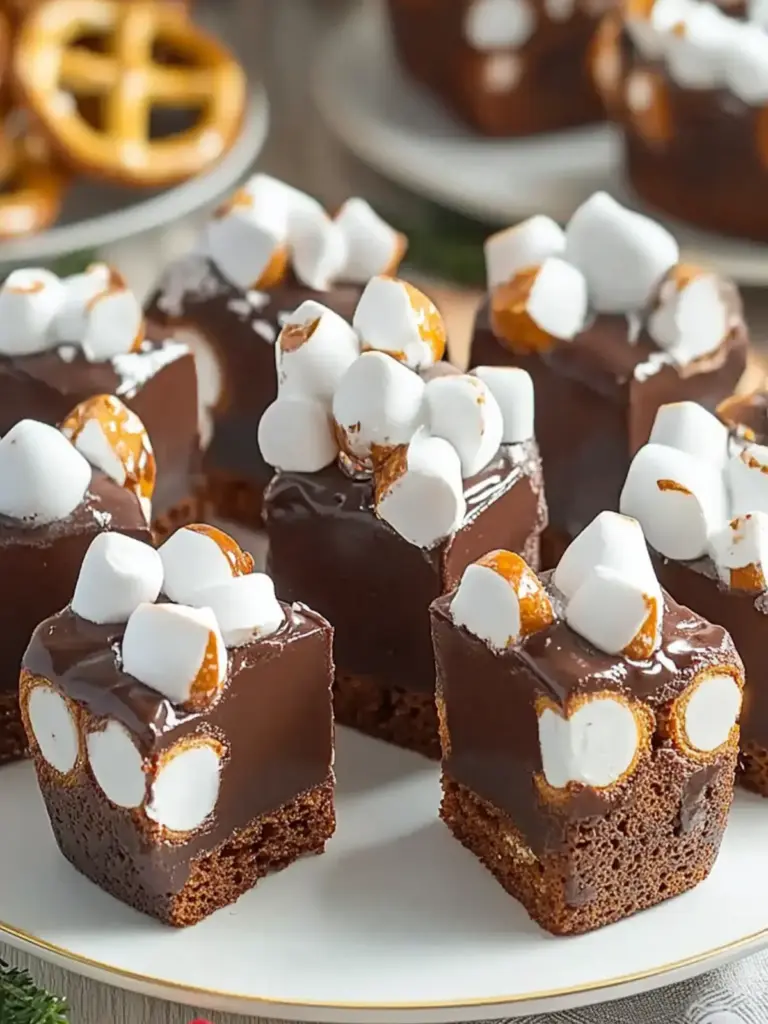 Pretzel and Candy Melt Christmas Trees