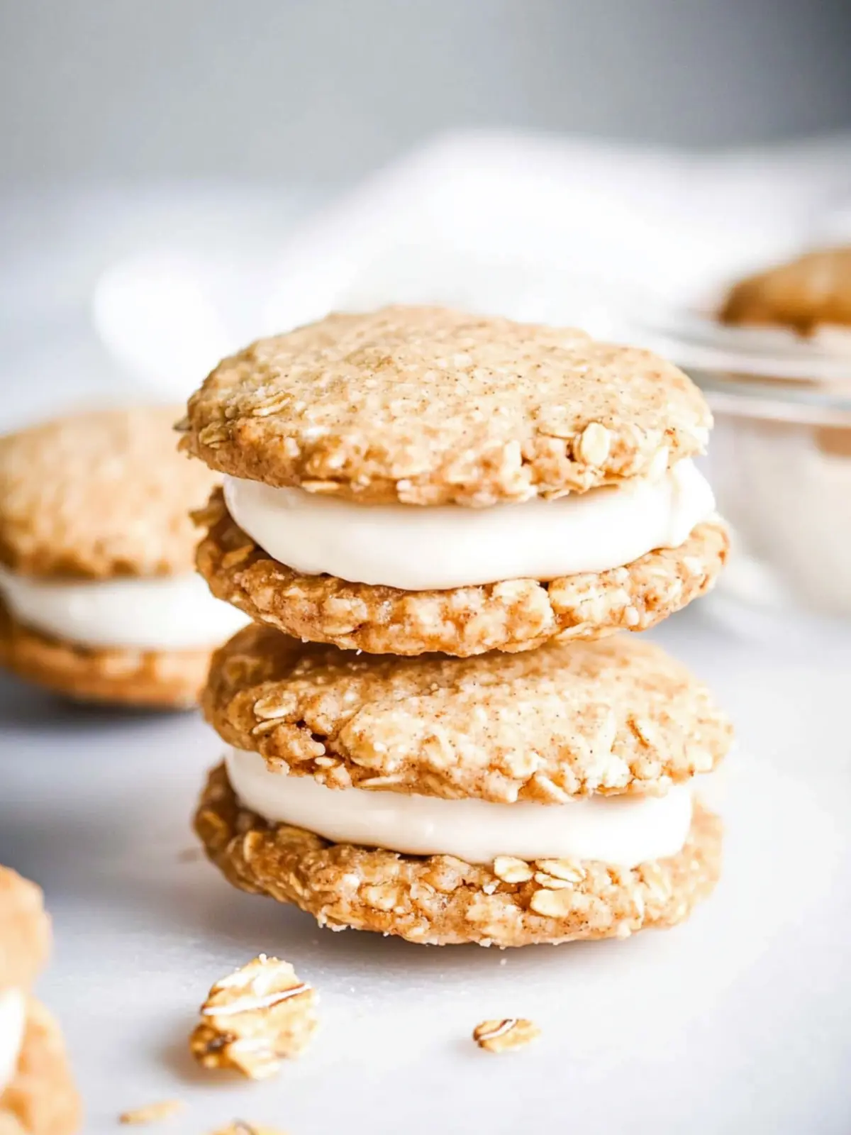 Mini Whiskey Oatmeal Cream Pies