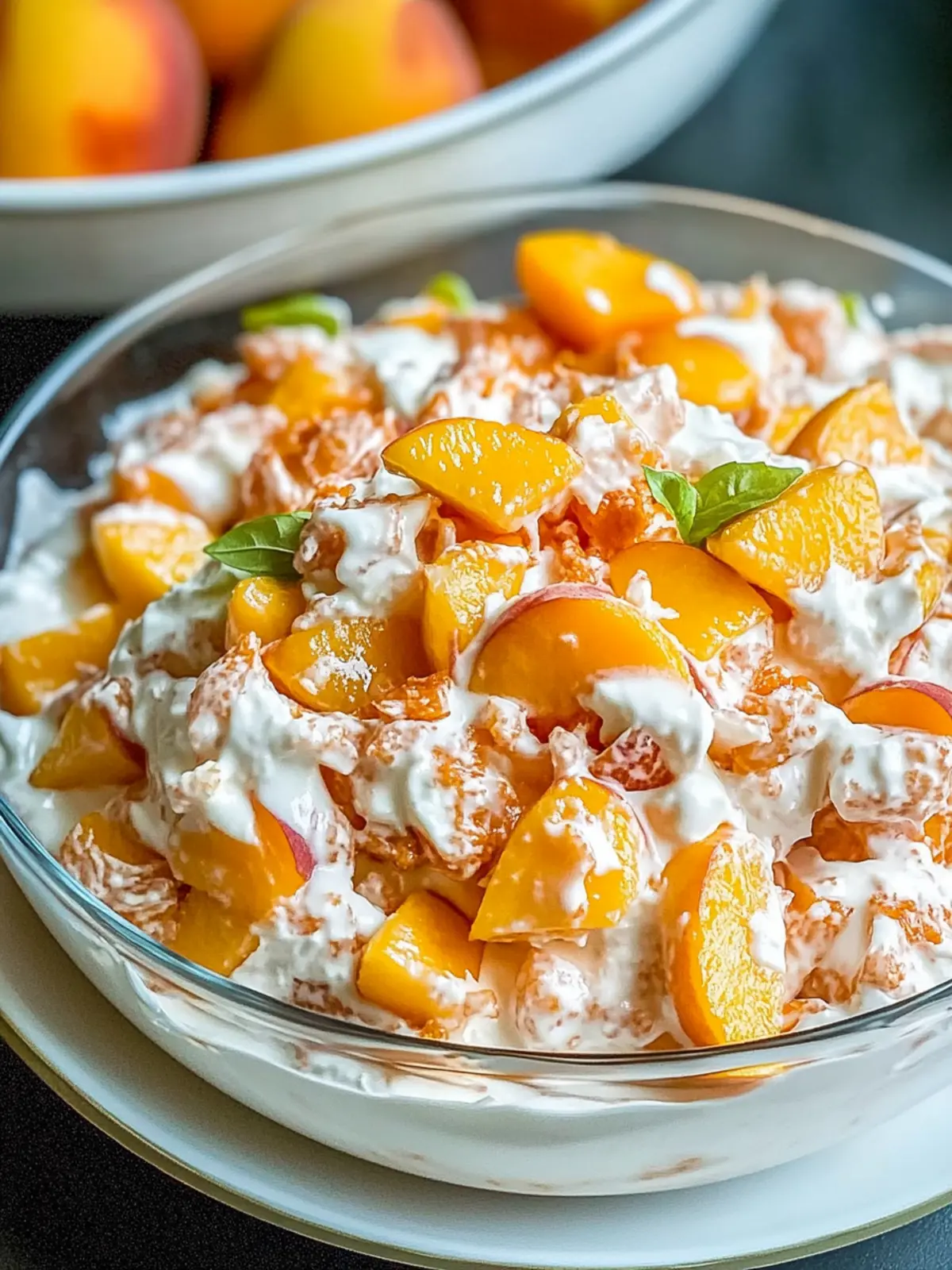 Delicious Millionaire Peach Salad Perfect for Summer BBQs 4 Millionaire Peach Salad