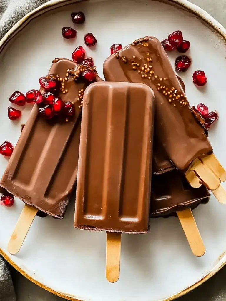 Creamy Chocolate Popsicles