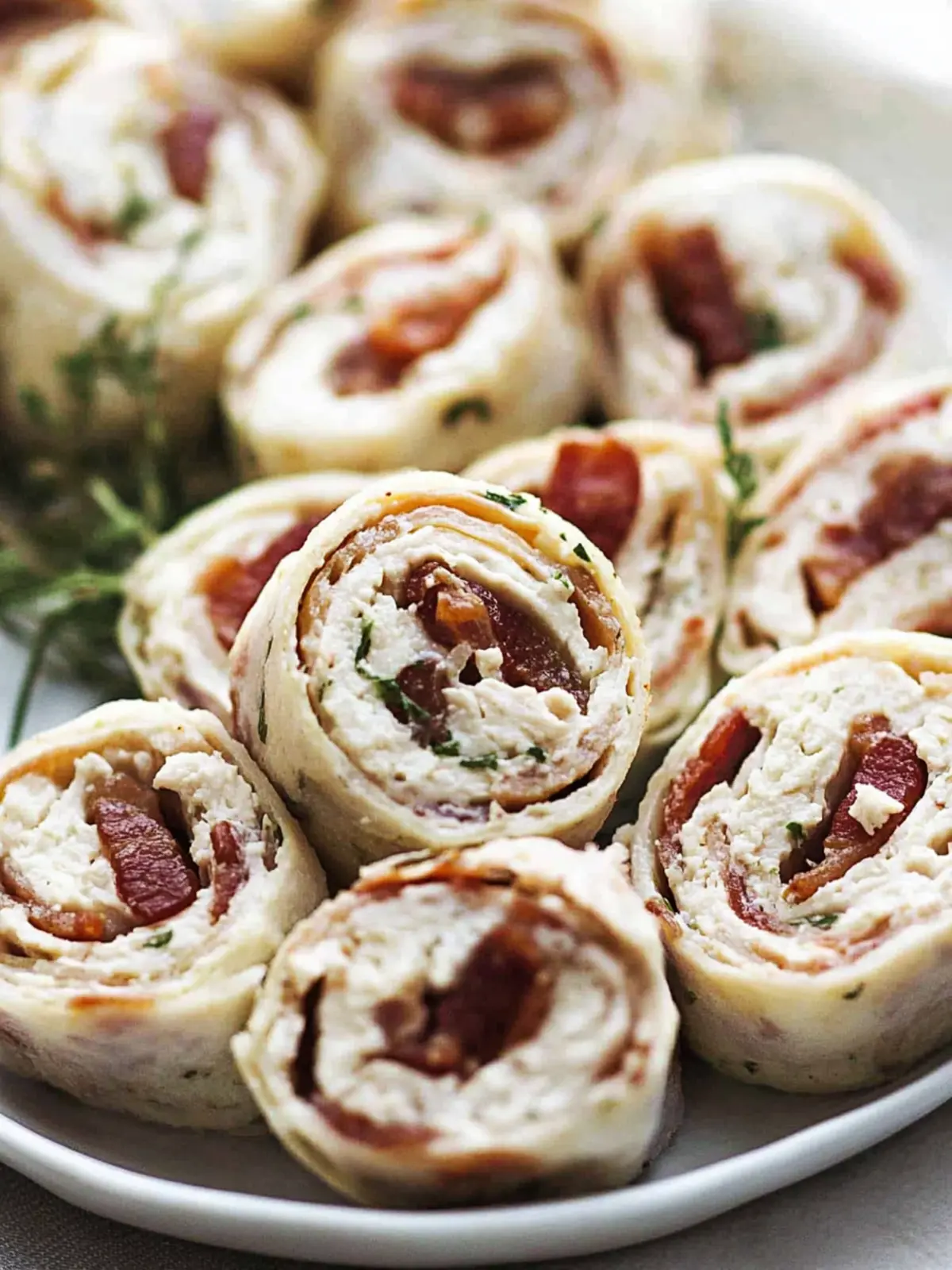 Chicken Bacon Ranch Pinwheels