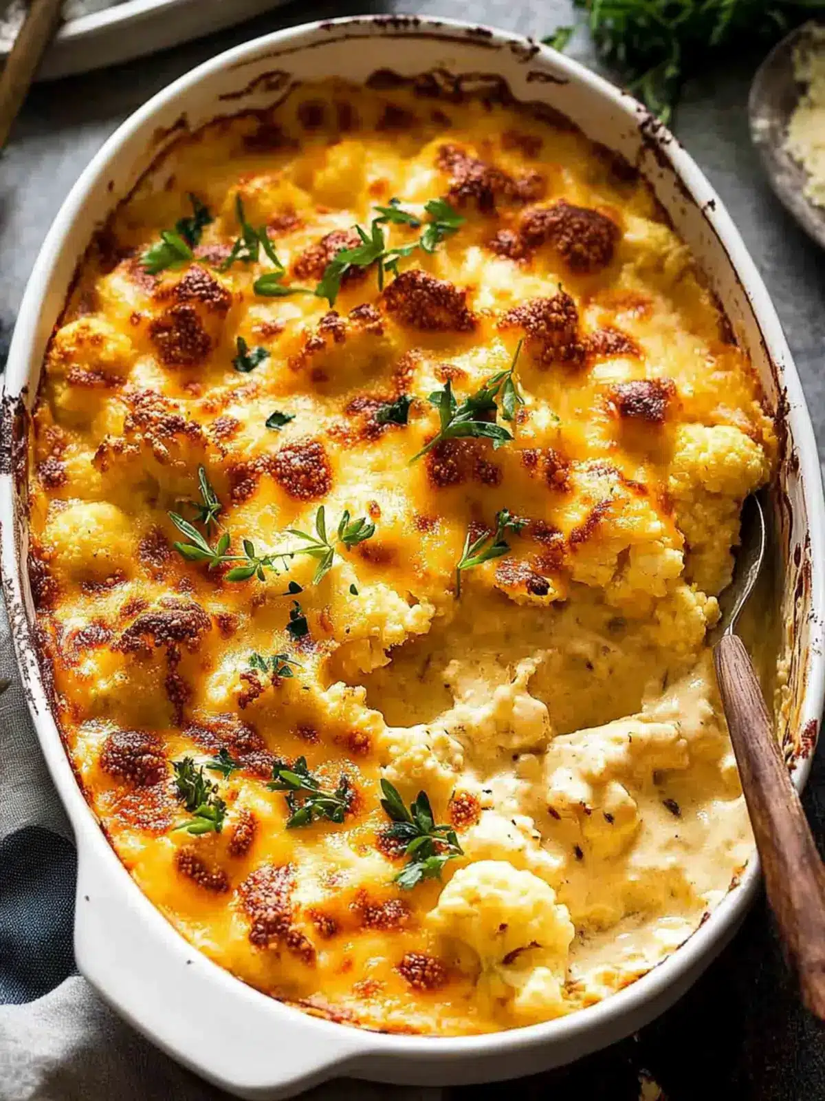 Creamy Cauliflower Cheese Bake: Indulge in Comfort Food Bliss 2 Cauliflower Cheese
