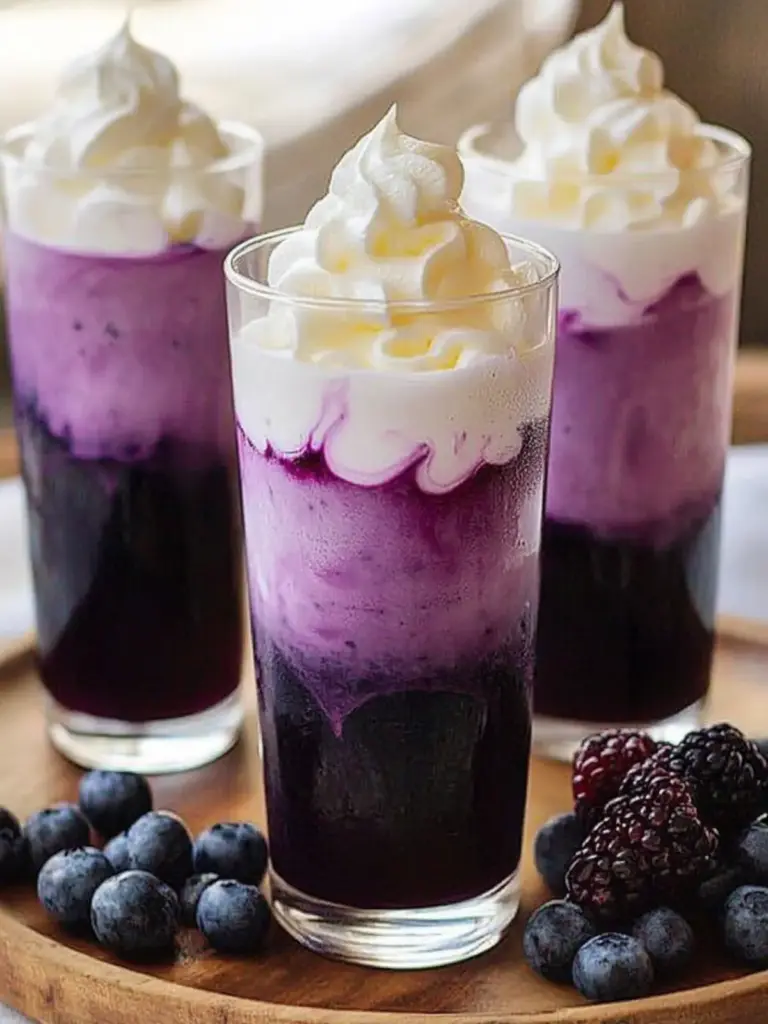 Blueberry Italian Cream Soda