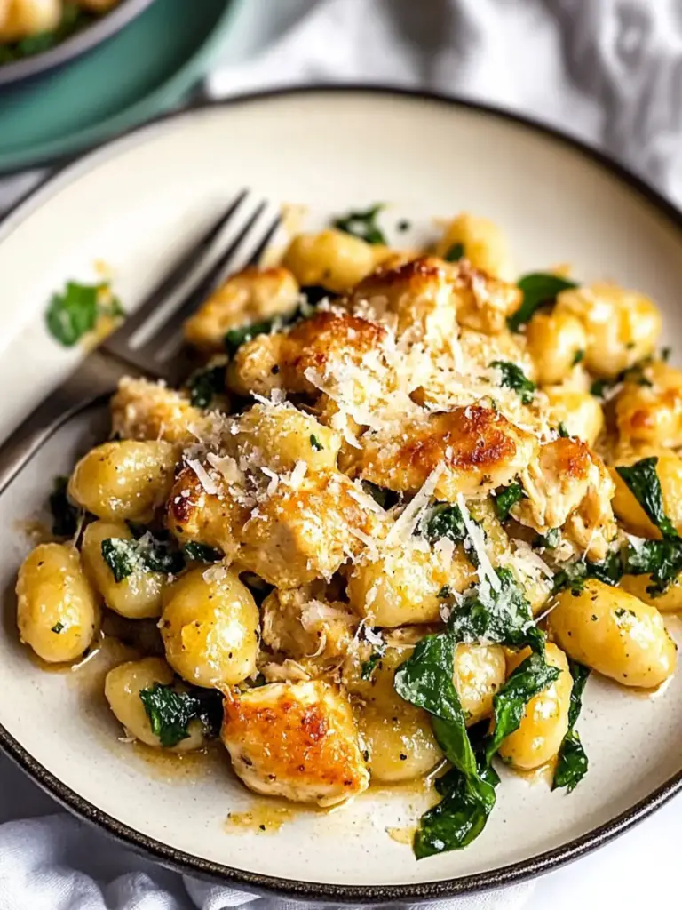 Garlic Chicken Gnocchi Skillet