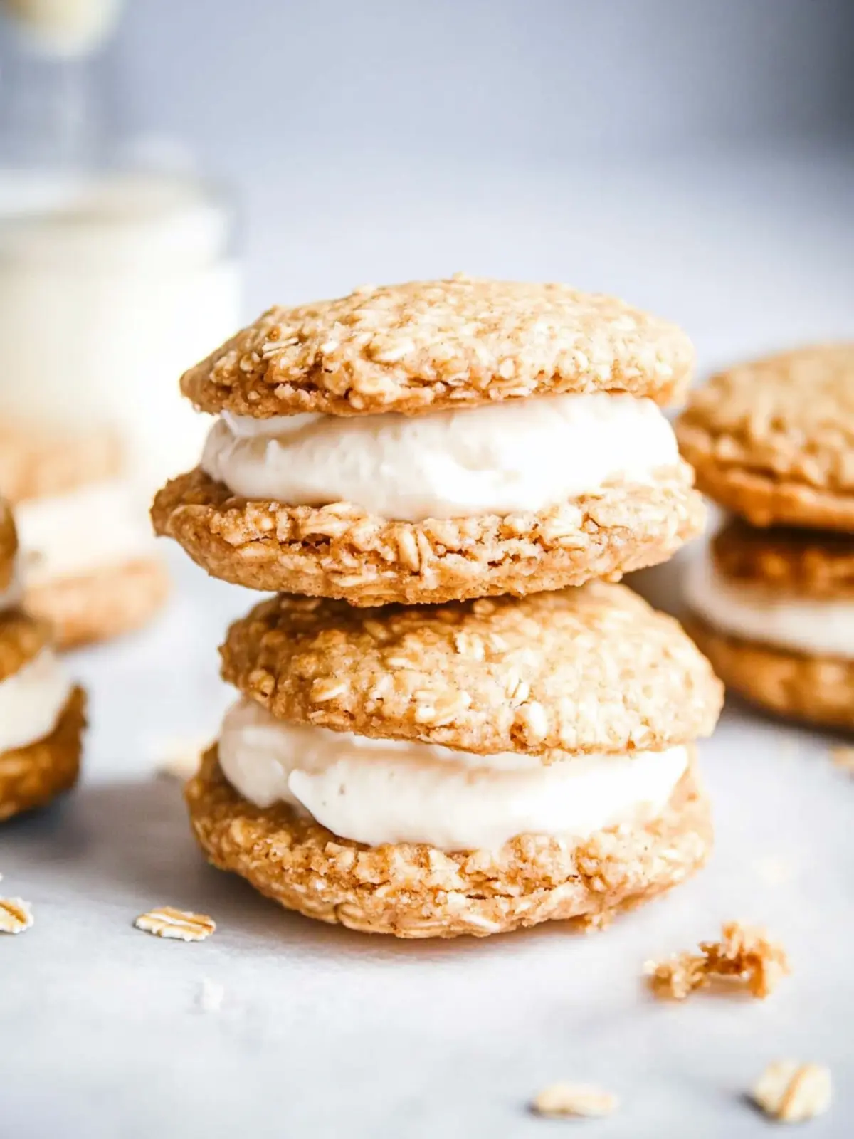 Mini Whiskey Oatmeal Cream Pies