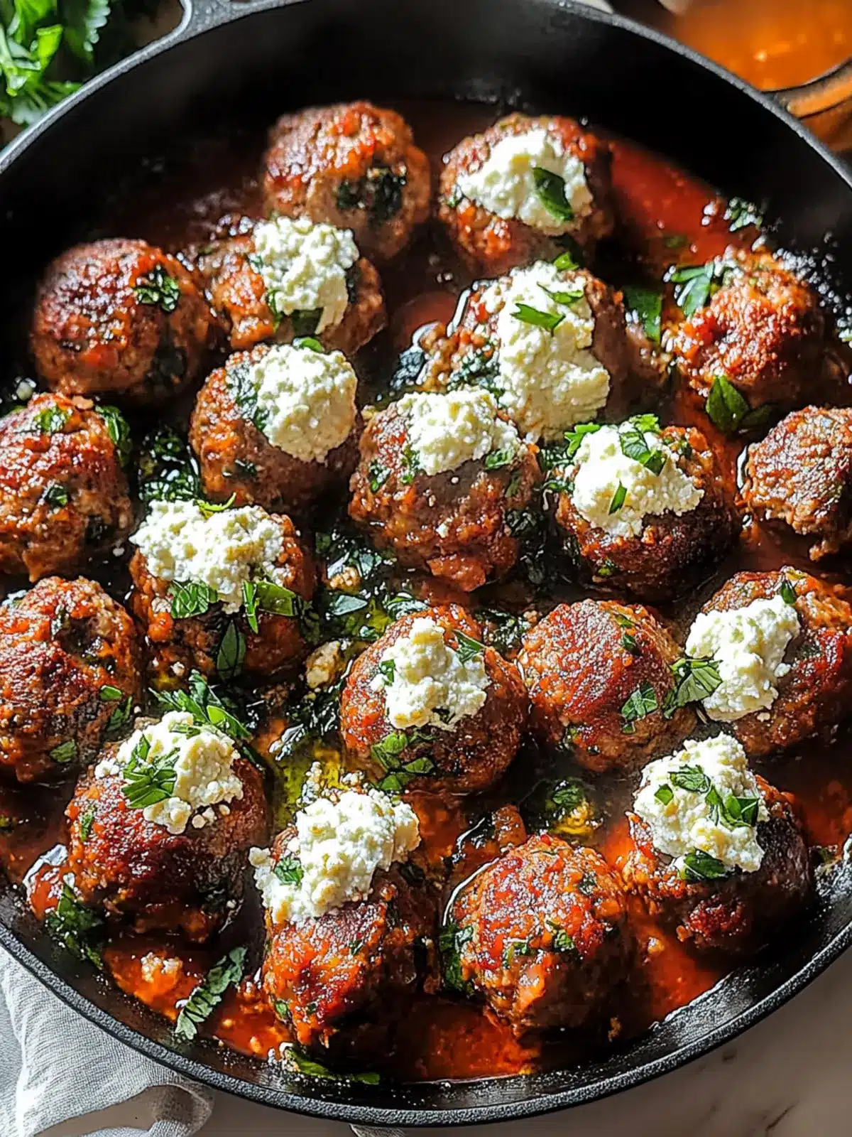 Savory Skillet Ricotta Meatballs for Ultimate Comfort Food 2 Skillet Ricotta Meatballs