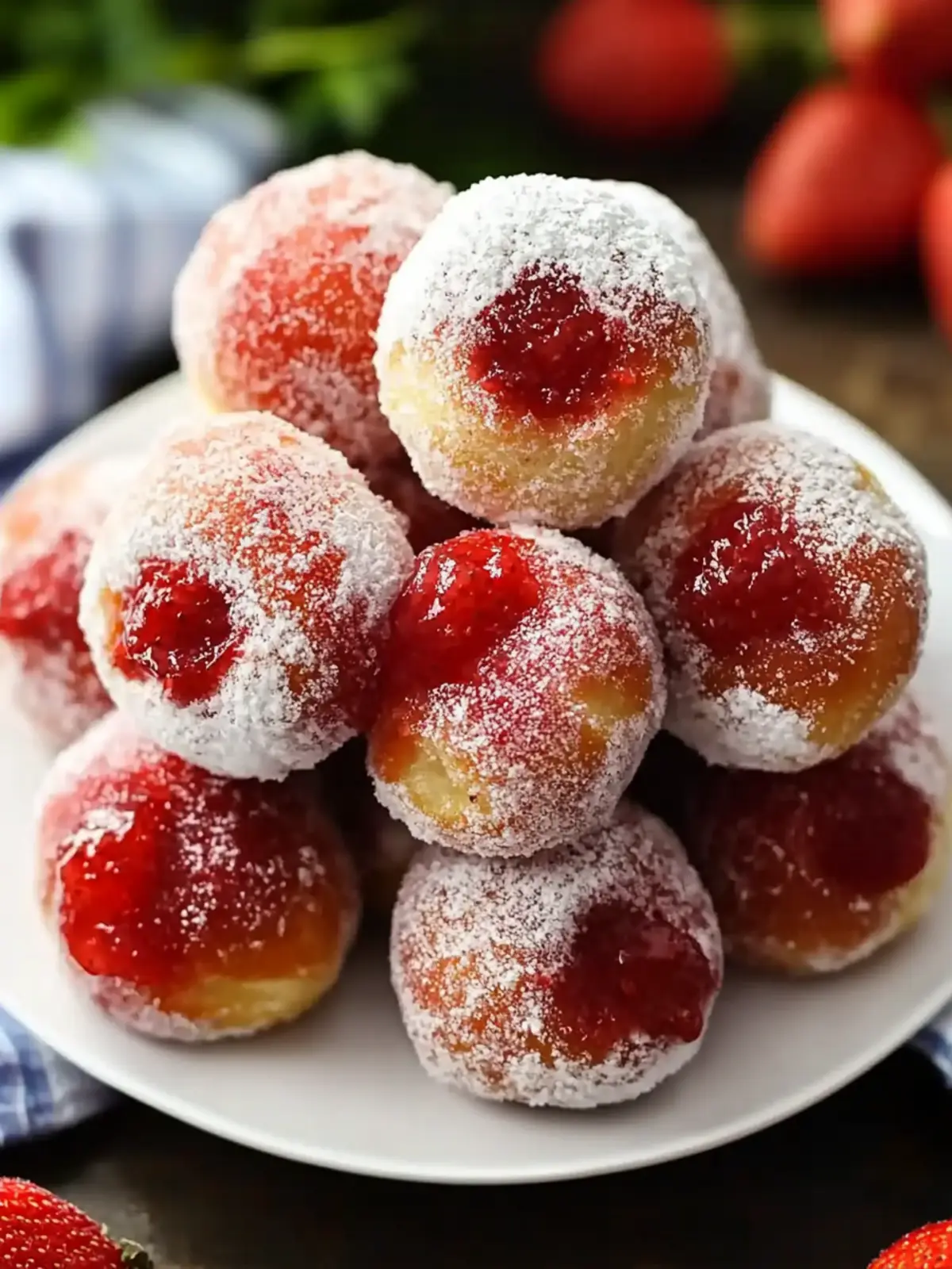 Homemade Strawberry Donut Holes That Will Brighten Your Day 5 Strawberry Donut Holes
