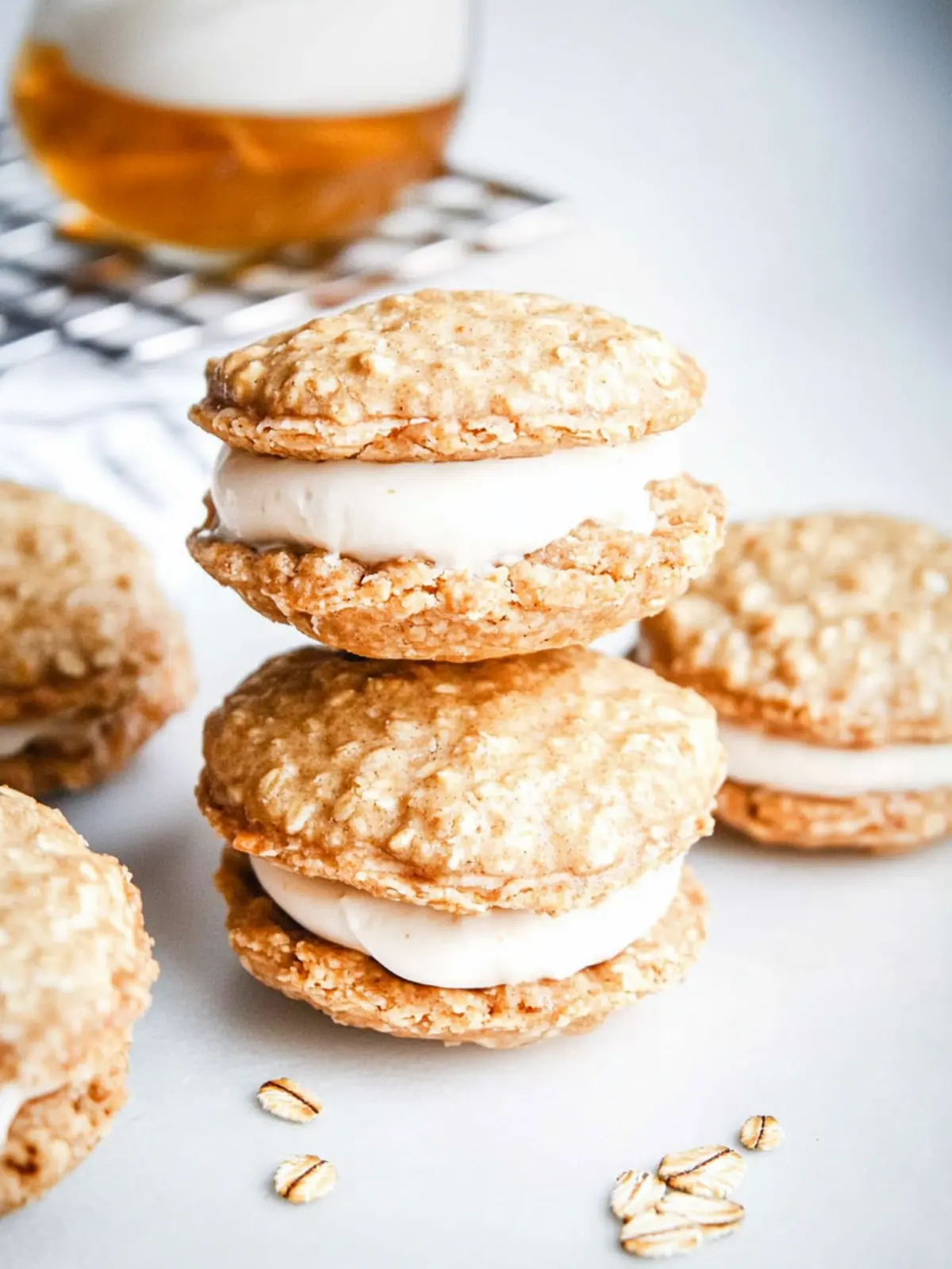 Mini Whiskey Oatmeal Cream Pies