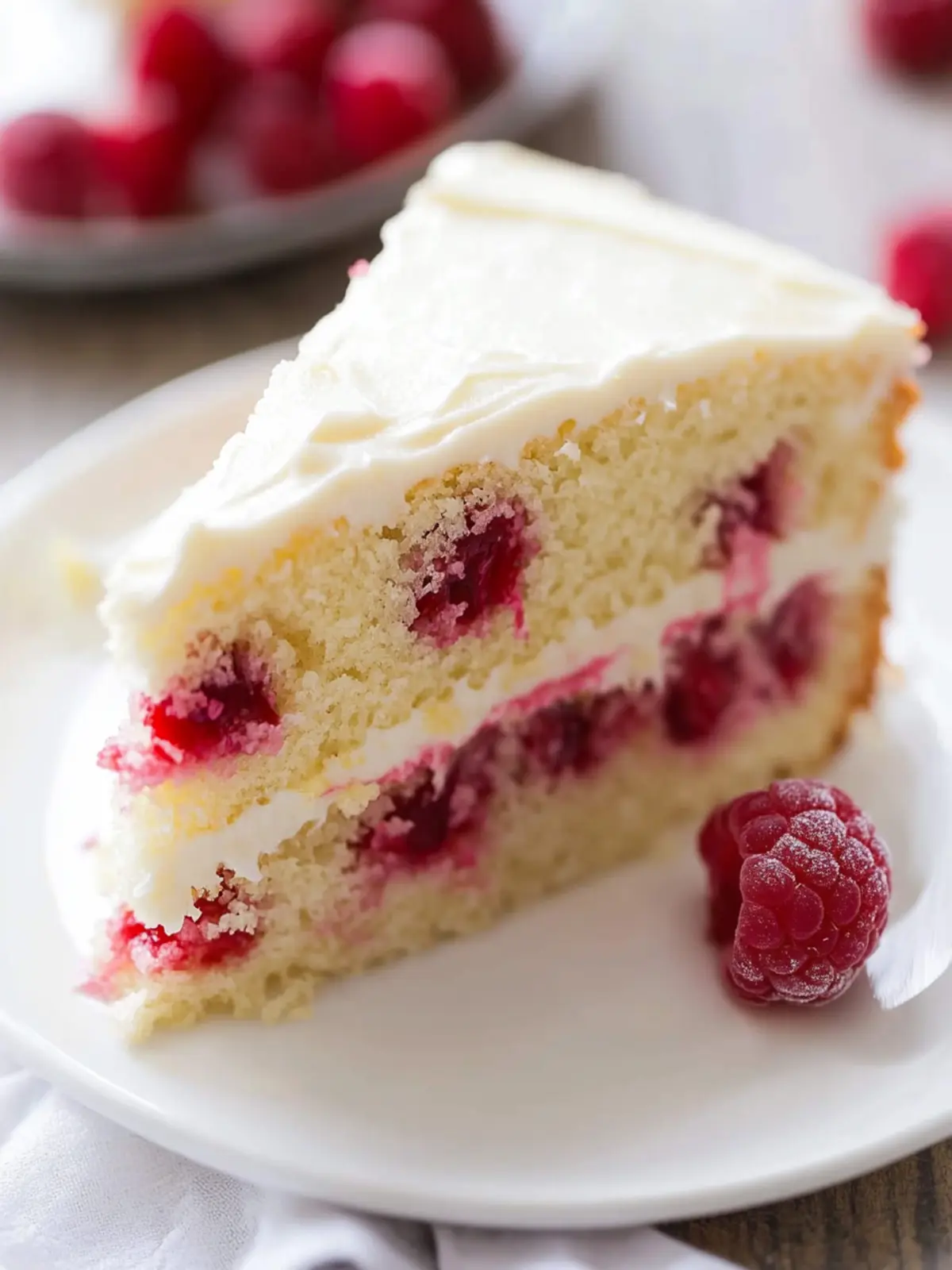 Raspberry Cake with Lemon Buttercream