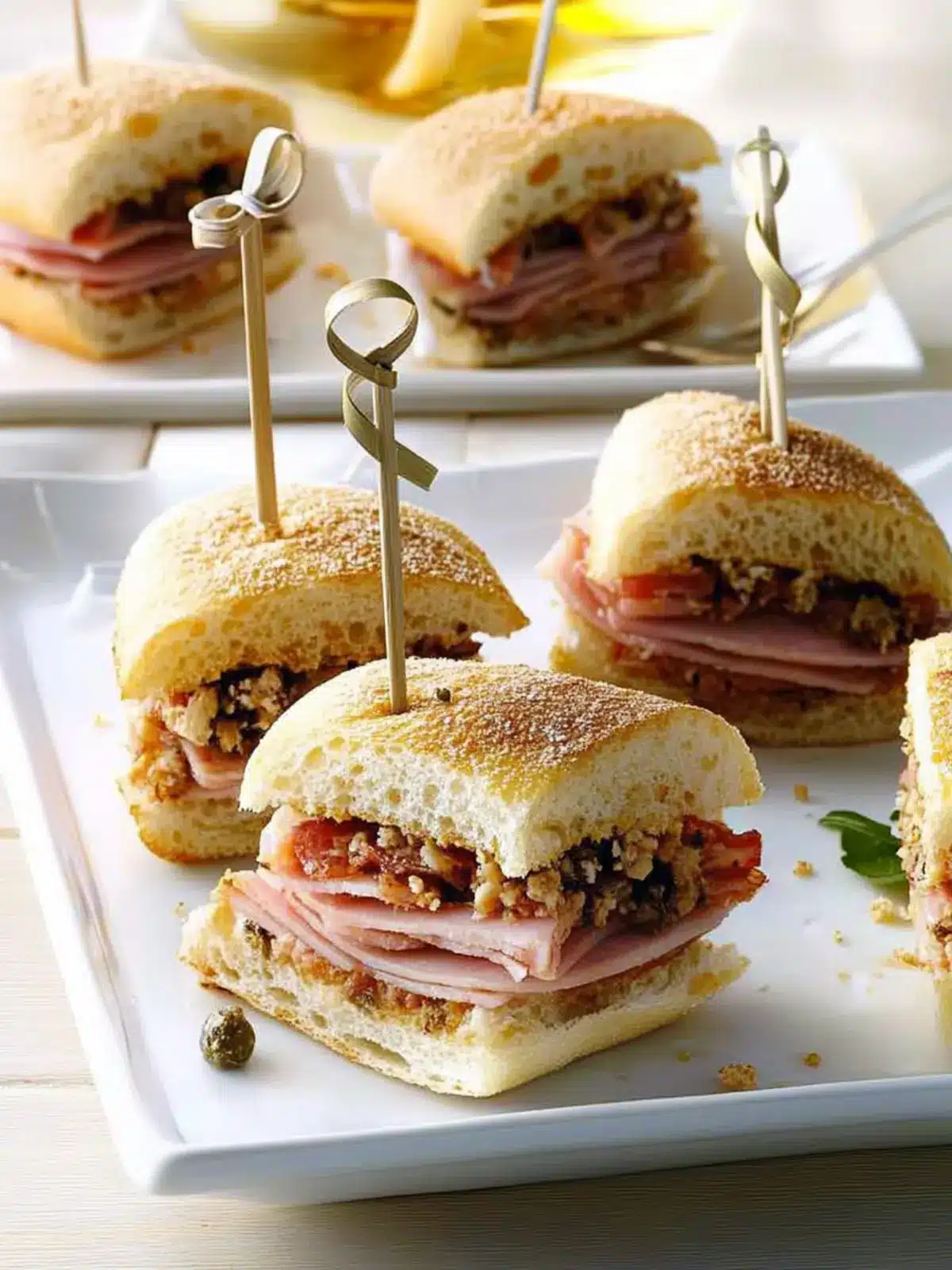 Mini Muffuletta Sandwiches That Will Wow Your Taste Buds 3 Mini Muffuletta