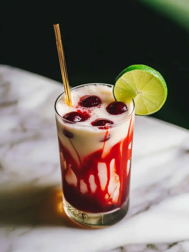 Cherry Lime Frost Dirty Soda