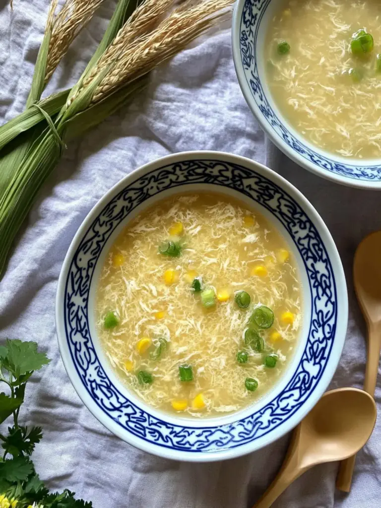 Corn Egg Drop Soup (10-min)