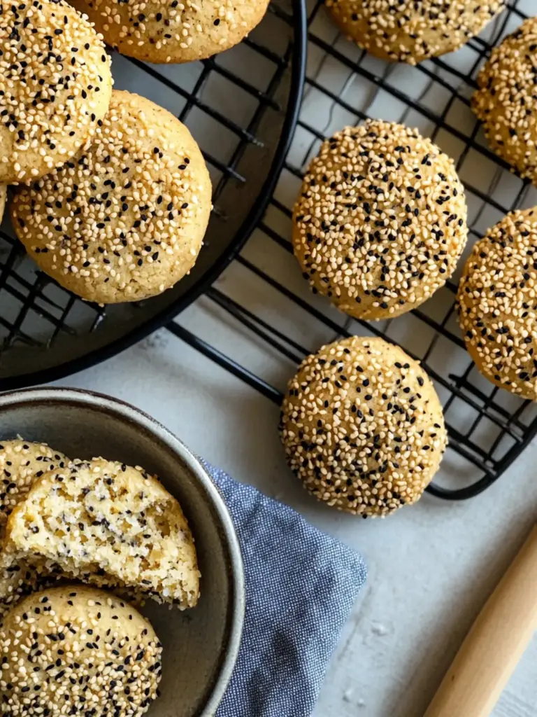 Toasted Sesame Cookies