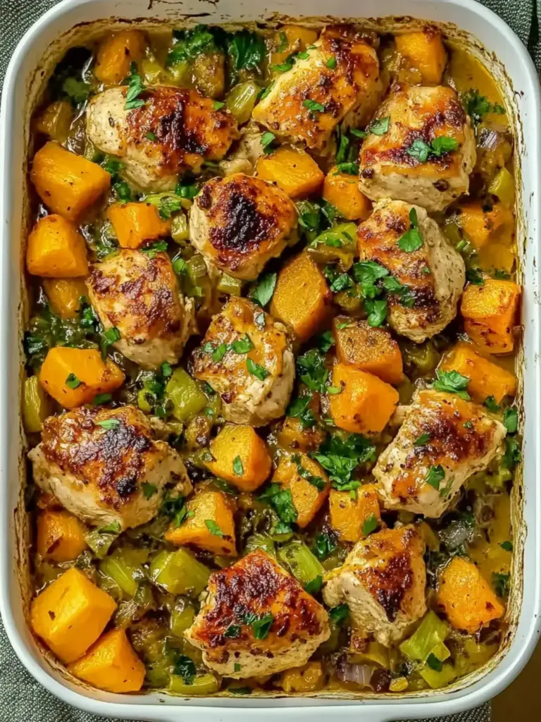 Chicken Leek and Butternut Squash