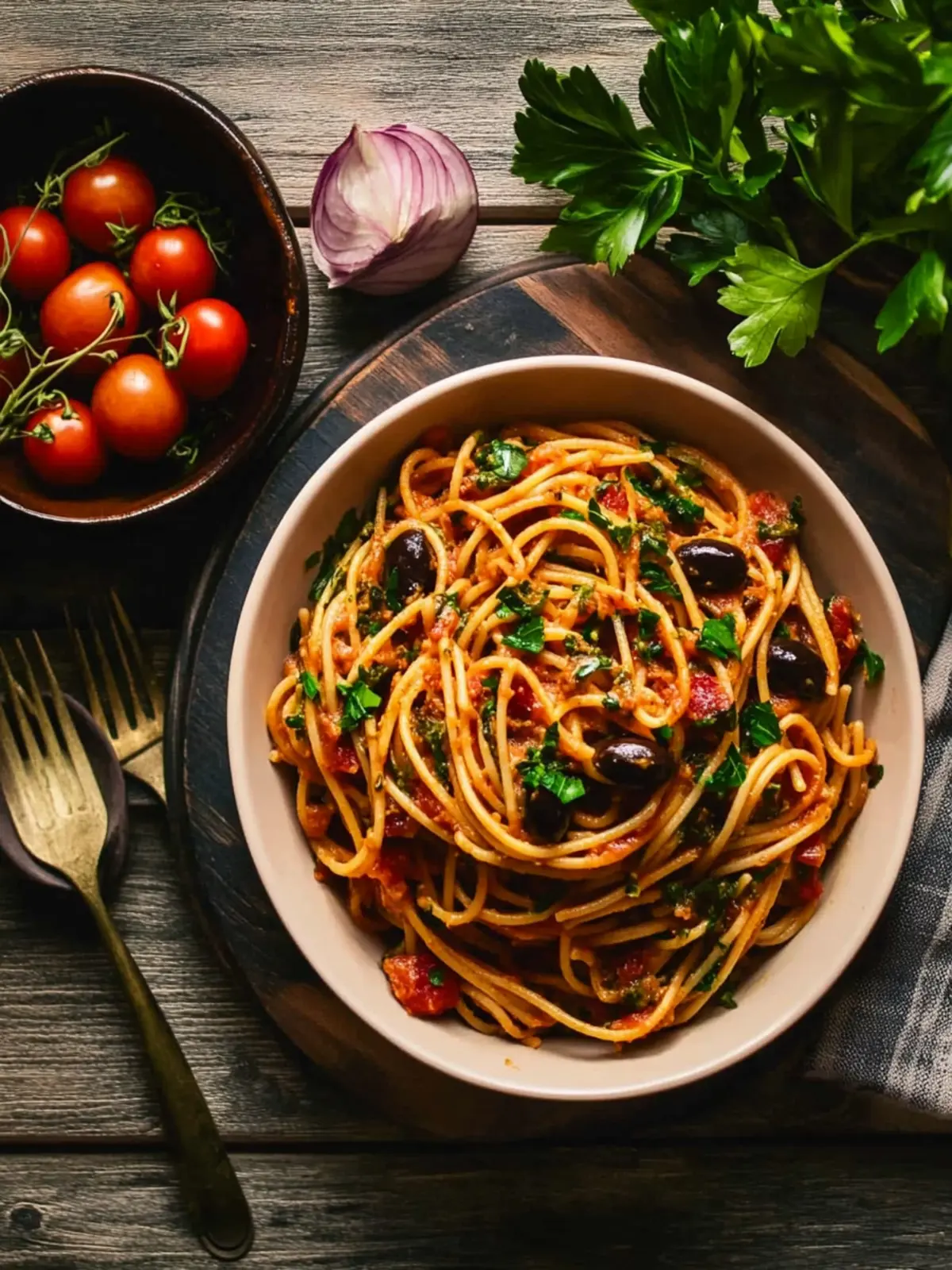 Vegan Pasta Puttanesca: Quick, Flavor-Packed Dinner Delight 3 Vegan Pasta Puttanesca