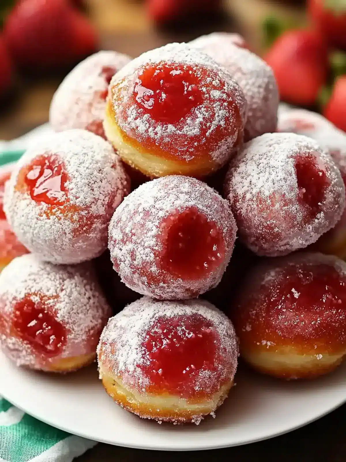 Homemade Strawberry Donut Holes That Will Brighten Your Day 2 Strawberry Donut Holes