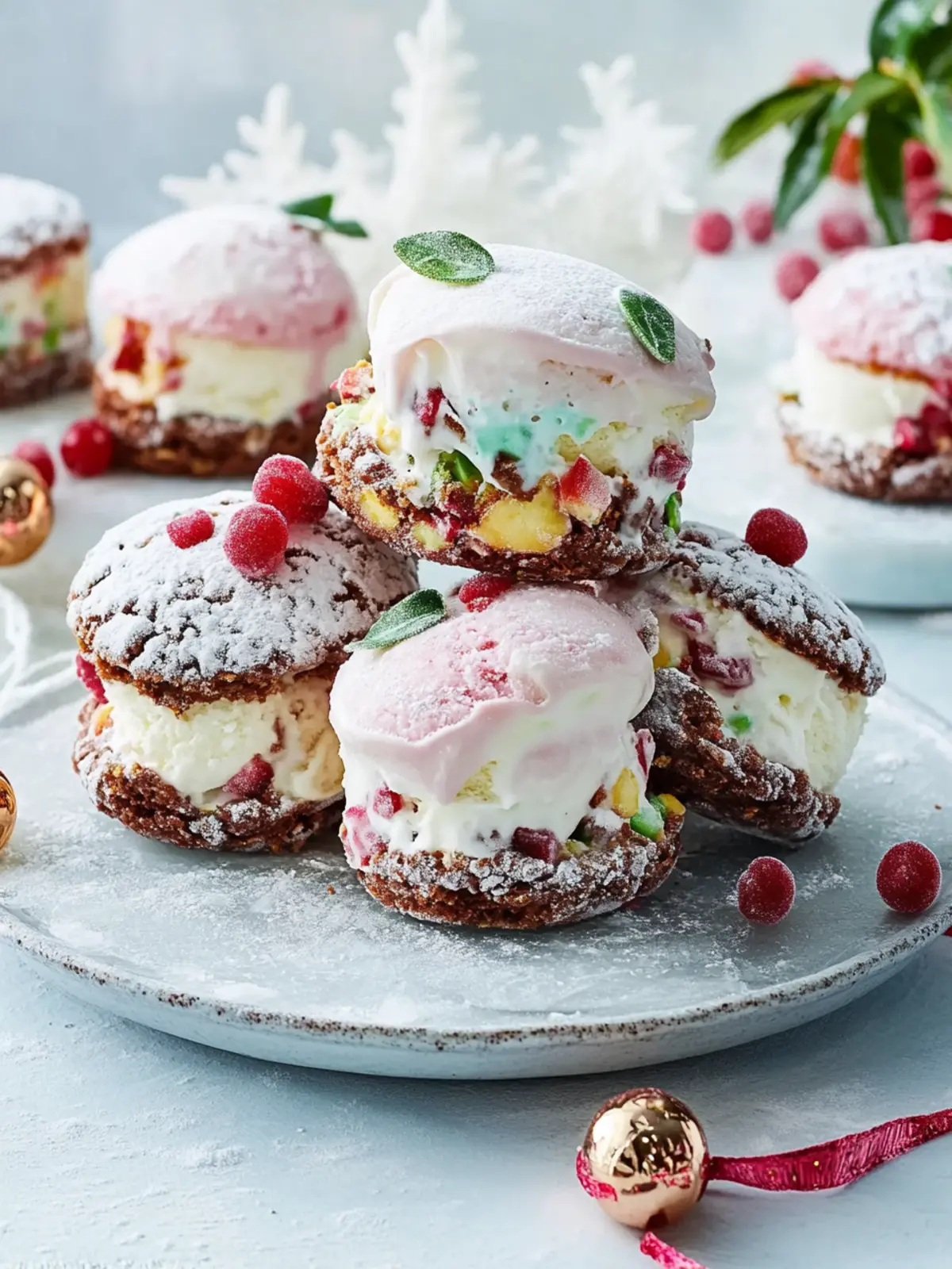 Festive Ice-Cream Sandwiches