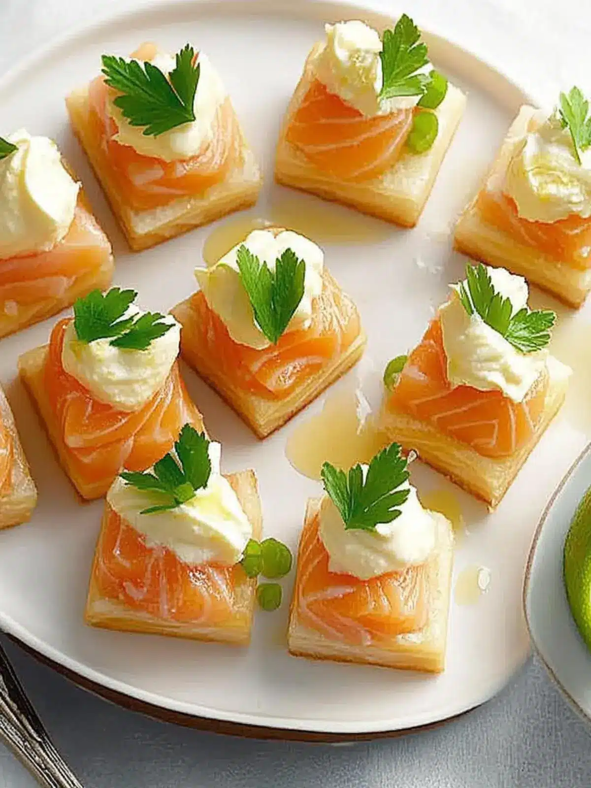 Savory Smoked Salmon Bites with Creamy Shallot Sauce Delight 3 Smoked Salmon Bites