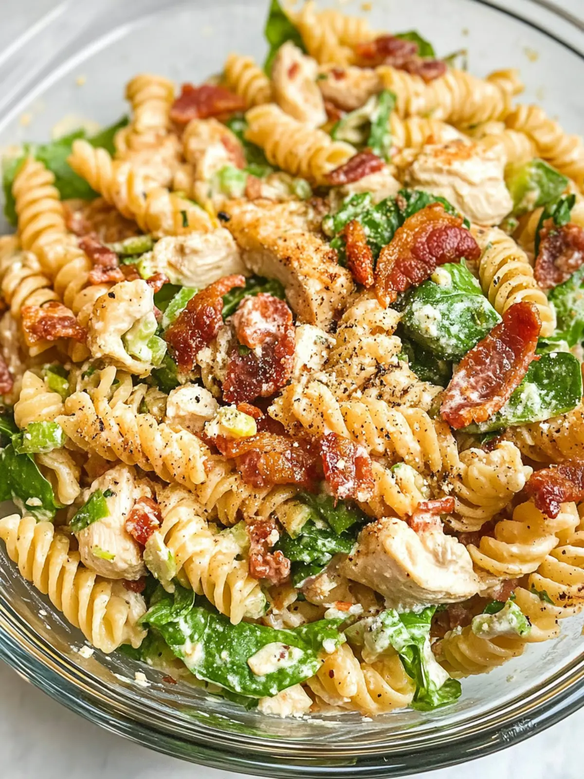 Irresistible Chicken Bacon Ranch Pasta Salad You’ll Love 3 Chicken Bacon Ranch Pasta Salad