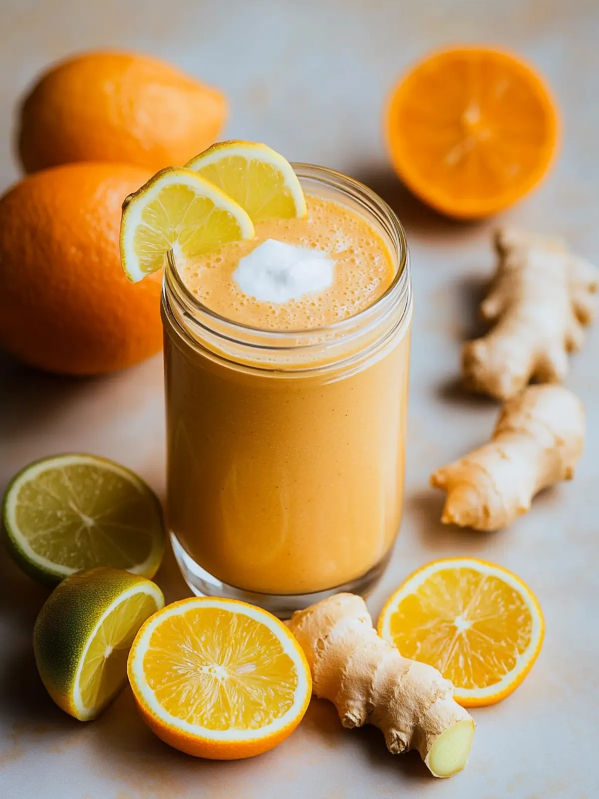 Revitalize Your Day with Citrus Ginger Revitalizing Smoothie 2 Citrus Ginger Revitalizing Smoothie