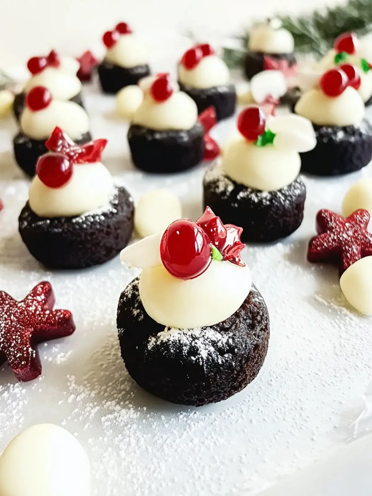 Mini Christmas Puddings: Quick, No-Bake Holiday Delight 3 Mini Christmas Puddings