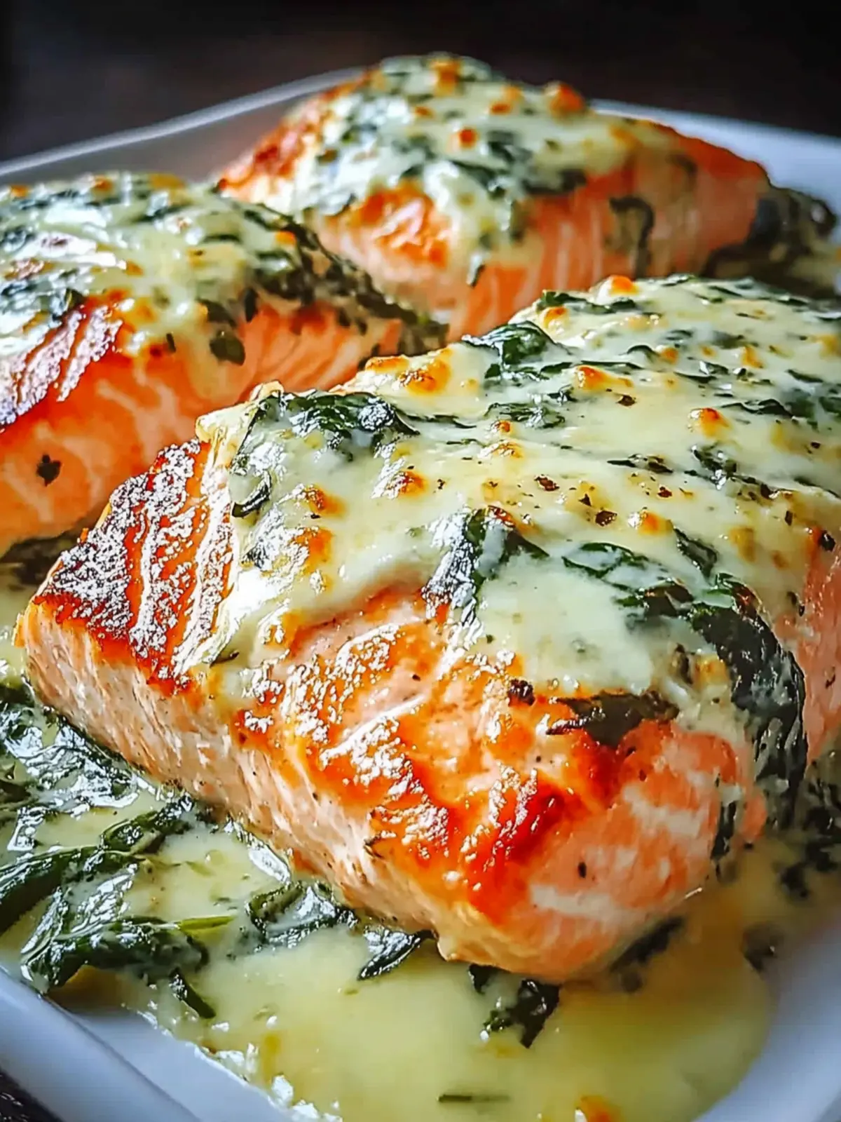 Delicious Baked Salmon with Spinach Mozzarella for Quick Dinners 2 Baked Salmon with Spinach Mozzarella