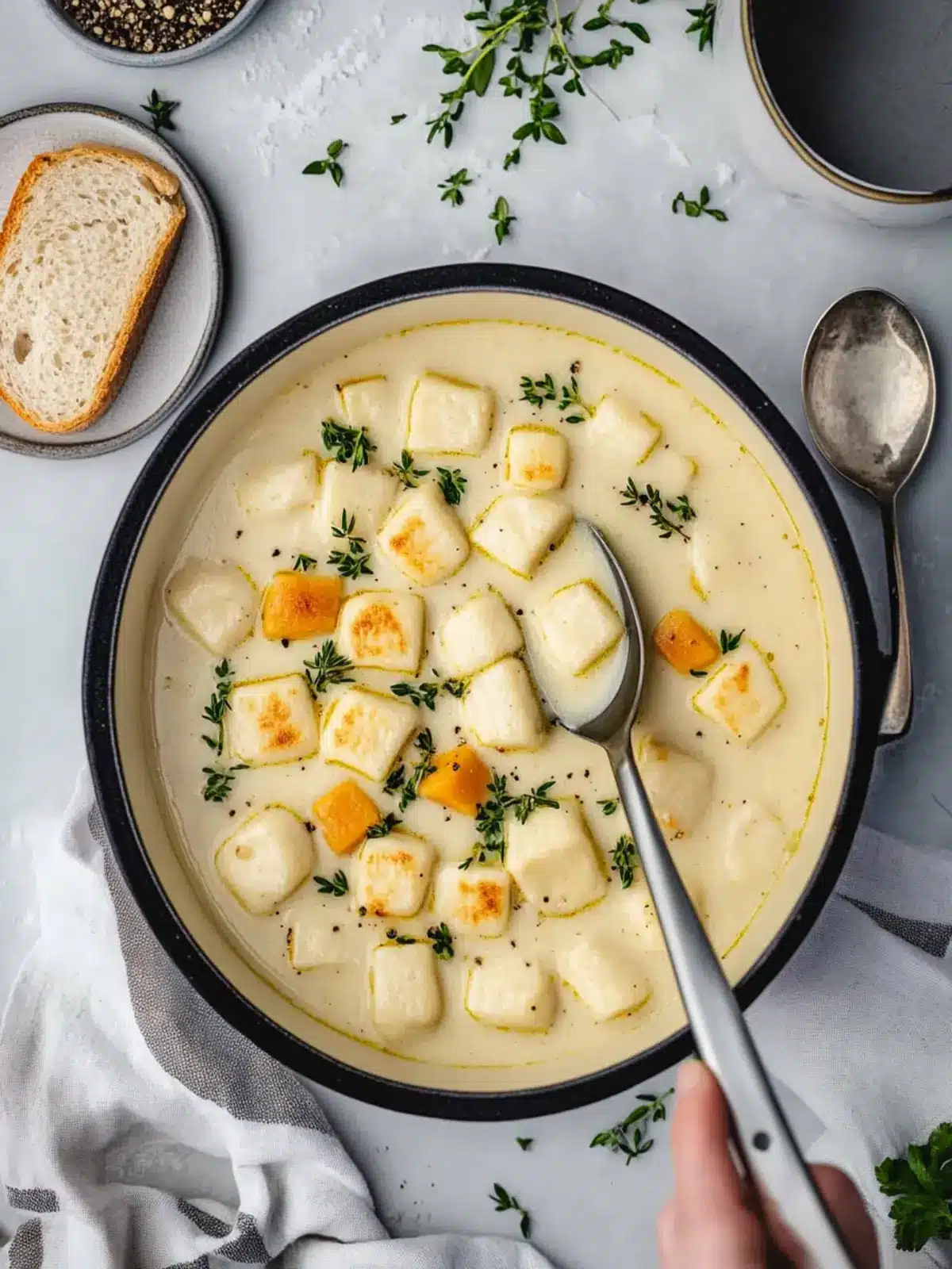 Cozy Up with Creamy Knoephla Soup: Easy Comfort Food Bliss 2 Creamy Knoephla Soup